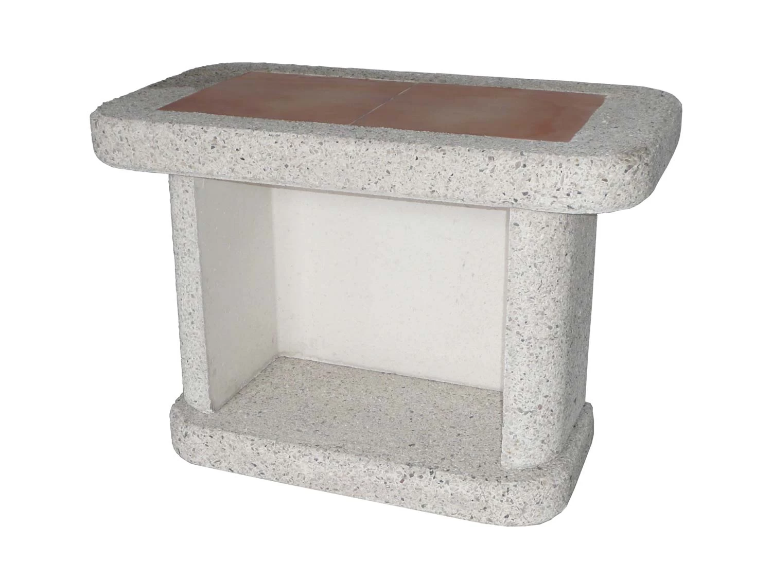 Beistelltisch Für Grillkamin SIESTA Weiß 2 Beistelltisch Für Grillkamin SIESTA Weiß – Bild 2