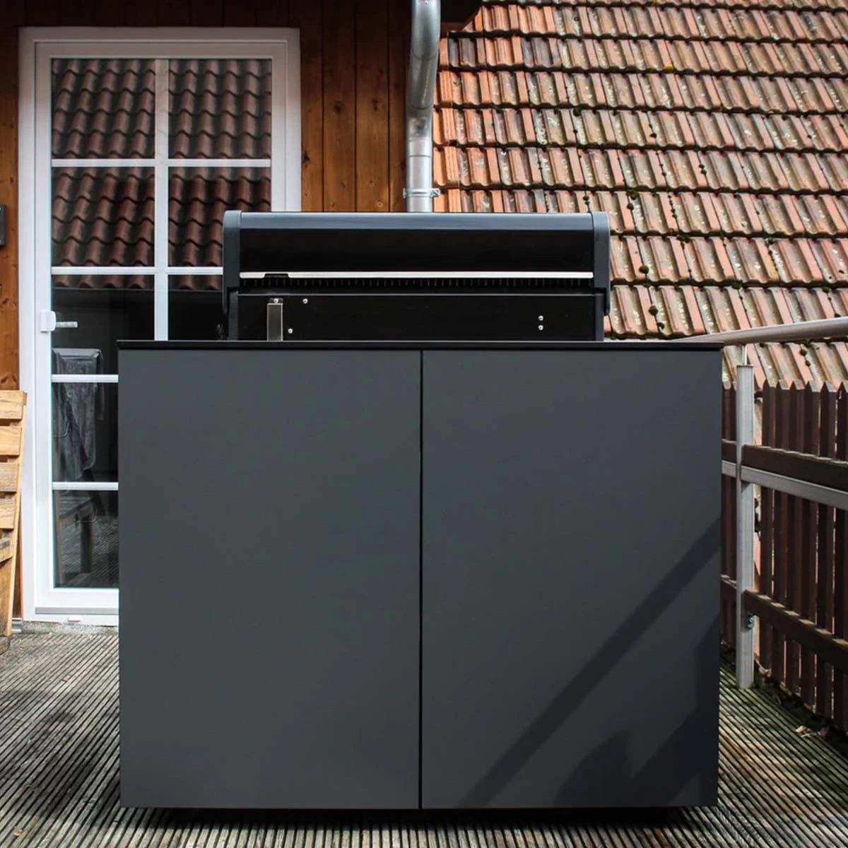 Furnery Außenküche OUT-TWO Mit Ausschnitt Für SANTOS S-410, Anthrazit 2 Furnery Außenküche OUT-TWO Mit Ausschnitt Für SANTOS S-410, Anthrazit – Bild 2