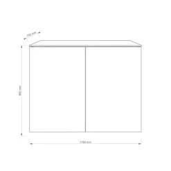 Furnery Außenküche OUT-TWO-Modul, Weiß