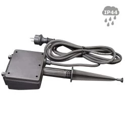 Gartensteckdose 2fach - IP44 - 3m Zuleitung - Max 16A - Mit Erdspieß Und Deckeln -Warmes BBQ-Restaurant gartensteckdose ip44 wasserfest schuko doppel 05 1280x1280