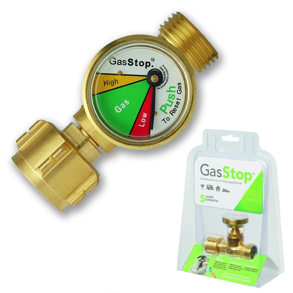 GasStop - Notabschaltung - Mit Füllstandswarnung - 100% Abschaltung (50mbar) 1 GasStop - Notabschaltung - Mit Füllstandswarnung - 100% Abschaltung (50mbar)