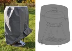Abdeckhaube Für Kugelgrills 50cm Durchmesser - 80cm Hoch - Wetterfestes Und Robustes Polyester