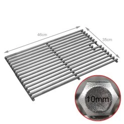 HEXAGON Grillrost - Solider Edelstahl 10mm - Perfektes Branding - 46 X 35cm -Warmes BBQ-Restaurant hexagon grillrost 7 35cm 1280x1280