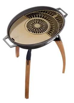 IGNIUM TARAN Classic -Warmes BBQ-Restaurant jpeg taran classic design holzkohlegrill mit gussplatte oben hersteller ignium