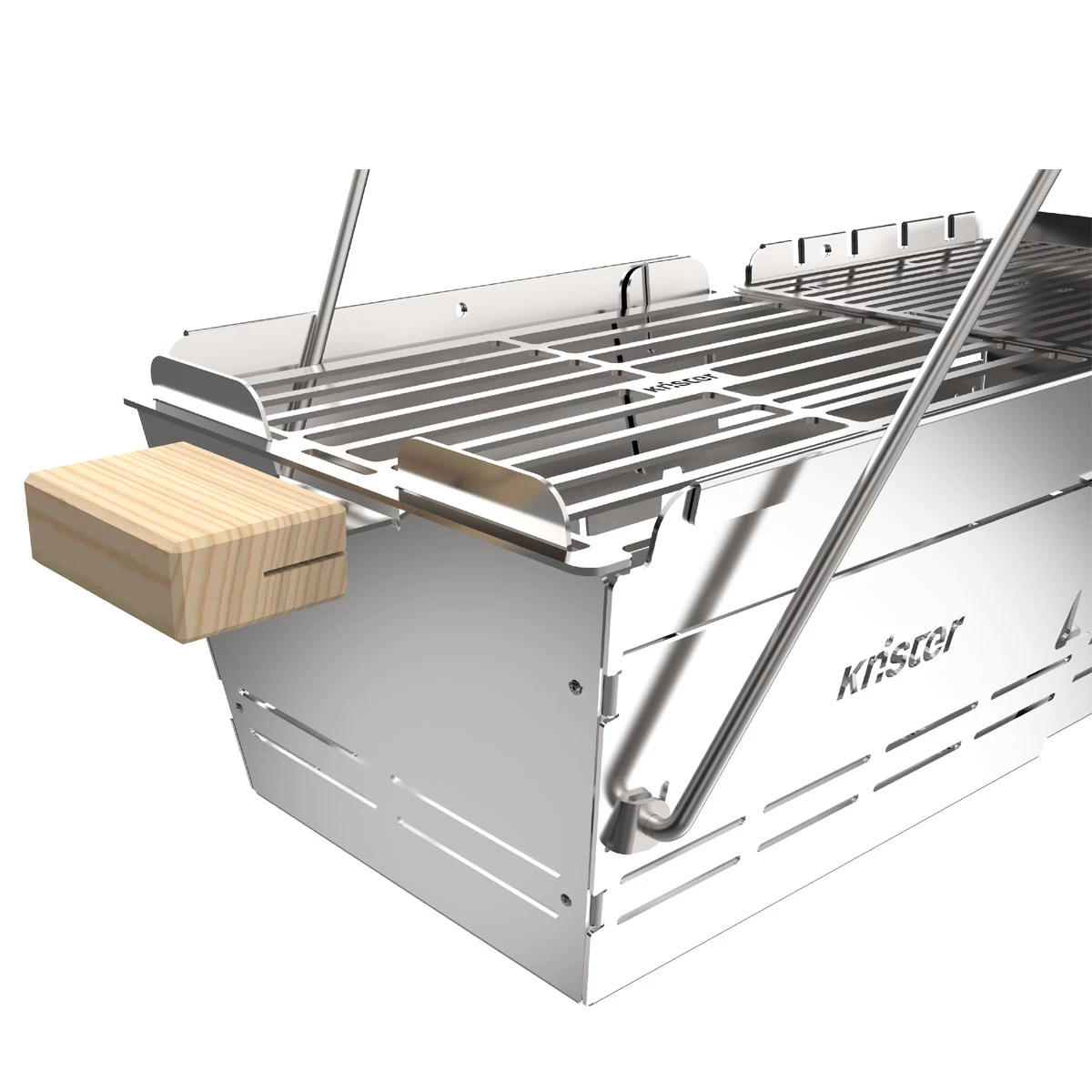 Knister Grill Premium – Tragbarer Holzkohlegrill Aus Edelstahl 8 Knister Grill Premium – Tragbarer Holzkohlegrill Aus Edelstahl – Bild 8