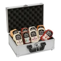 BURGER LIEBE - Geschenkset Mit 9 Burgersaucen - Inkl. Transportkoffer