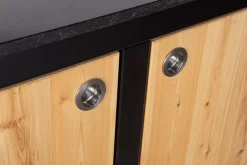 Der Merklinger Outdoor Modul "Anton" (2 Türen M. Ablage) -Warmes BBQ-Restaurant merklinger holzbackofen grill pizzaofen brotbackofen mobiler seitentisch granit tueren griffe jpg