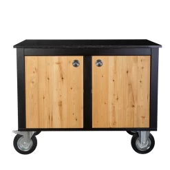 Der Merklinger Outdoor Modul "Anton" (2 Türen M. Ablage) -Warmes BBQ-Restaurant merklinger holzbackofen grill pizzaofen brotbackofen mobiler seitentisch granit turen ablage jpg