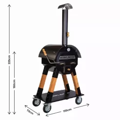 Der Merklinger 600 Holzofen Standard -Warmes BBQ-Restaurant merklinger 600 holzbackofen pizzaofen grill backen kochen grillen groessenangaben jpg