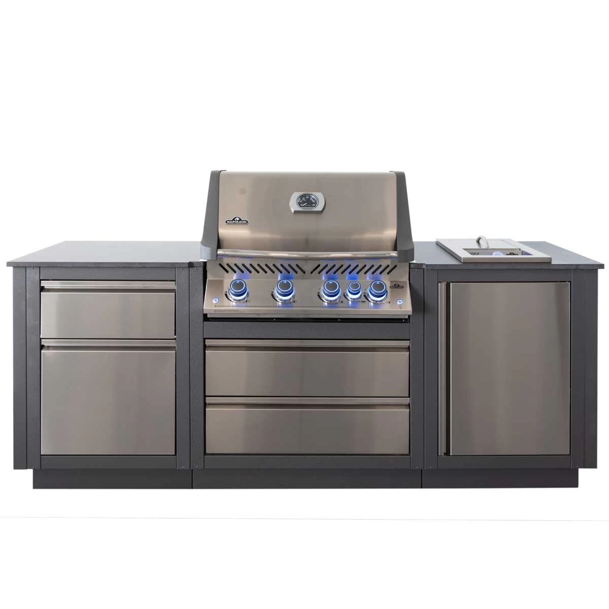 Napoleon Oasis Compact 105 Outdoor Küche Mit Einbaugrill P500 Und Sizzle Zone 3 Napoleon Oasis Compact 105 Outdoor Küche Mit Einbaugrill P500 Und Sizzle Zone – Bild 3