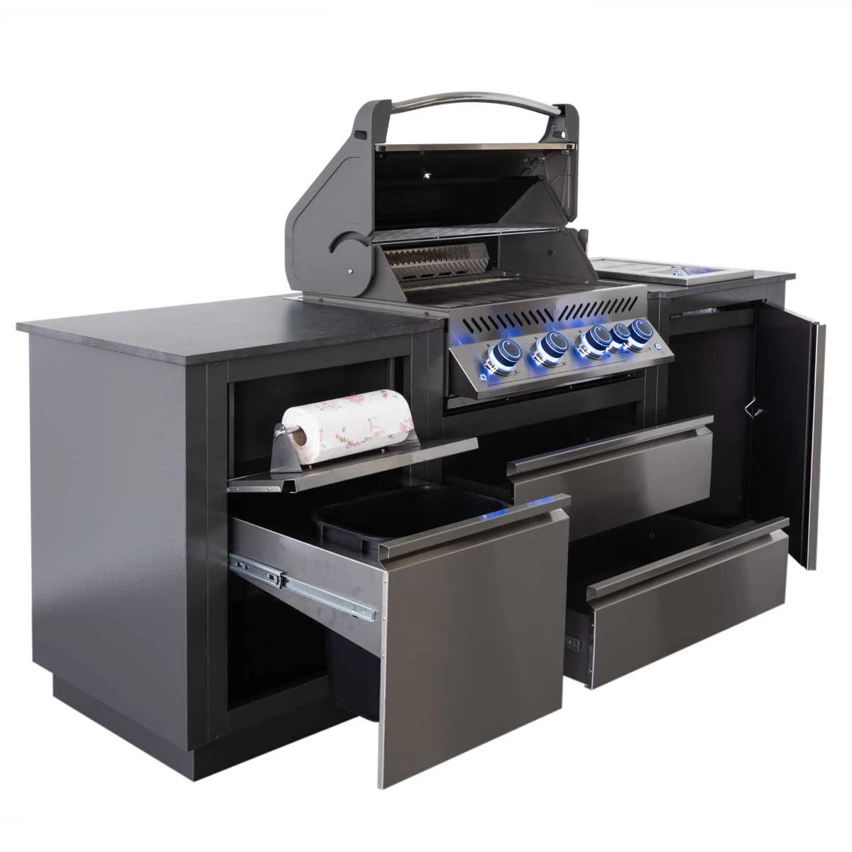 Napoleon Oasis Compact 105 Outdoor Küche Mit Einbaugrill P500 Und Sizzle Zone 4 Napoleon Oasis Compact 105 Outdoor Küche Mit Einbaugrill P500 Und Sizzle Zone – Bild 4