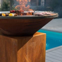 OFYR Feuerplatte Classic Corten 100 -Warmes BBQ-Restaurant ofyr classic corten 100 59bc6b397d1ec53de6a91f4babbc0170