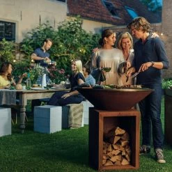 OFYR Feuerplatte Classic Storage Corten 100 -Warmes BBQ-Restaurant ofyr feuerschale classic storage corten 100 0a91e44f9d51b9c99485183060840f68