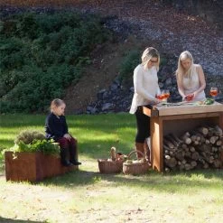 OFYR Herb Garden Bench Corten Sitzbank -Warmes BBQ-Restaurant ofyr herb garden bench corten sitzbank 71ee185481ad8d562d36a45cd3c7cf9c