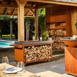 OFYR Mise En Place Table Corten 135 PRO Keramik Dunkelgrau -Warmes BBQ-Restaurant ofyr mise en place table corten 135 pro keramik dunkelgrau 2bfcce4c96d329070a4935d7ff7e5a7b