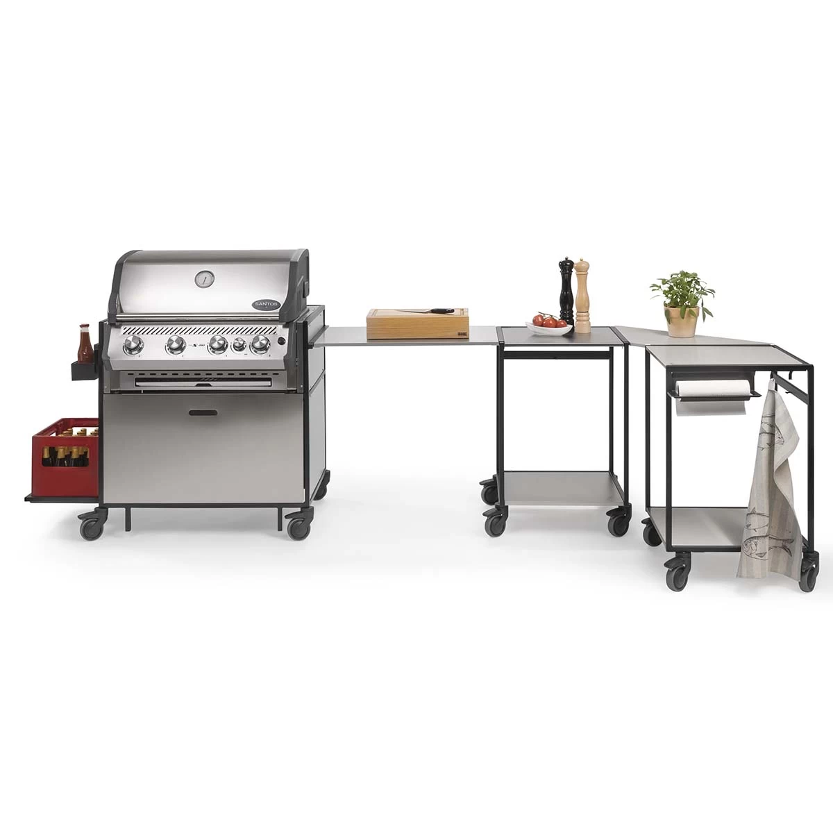 One Minute Kitchen Mobile Außenküche 2.0 Premium, Schwarz 6 One Minute Kitchen Mobile Außenküche 2.0 Premium, Schwarz – Bild 6