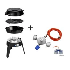 CADAC SAFARI CHEF 30 LITE LP DUAL GAS - 30mBar - Topfständer, Grillrost, Pfanne/Deckel, Power KIT