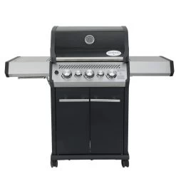 SANTOS S-318 Mit Seiten- & Heckbrenner, Schwarz Inkl. Drehspieß, Rostheber & Silikonablage -Warmes BBQ-Restaurant santos s 318 mit seiten heckbrenner schwarz inkl drehspie rostheber silikonablage ae6130bb90e4735d5f2456a47c6d4a82