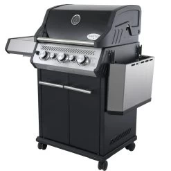 SANTOS S-318 Mit Seiten- & Heckbrenner, Schwarz Inkl. Drehspieß, Rostheber & Silikonablage -Warmes BBQ-Restaurant santos s 318 mit seiten heckbrenner schwarz inkl drehspie rostheber silikonablage b143898653292216be521745843d4b4f