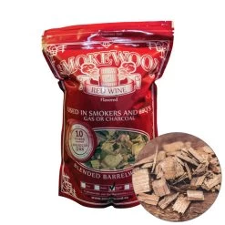 Smokewood Rotwein Rough Cut - Räucherholz Aus Alten Weinfässern