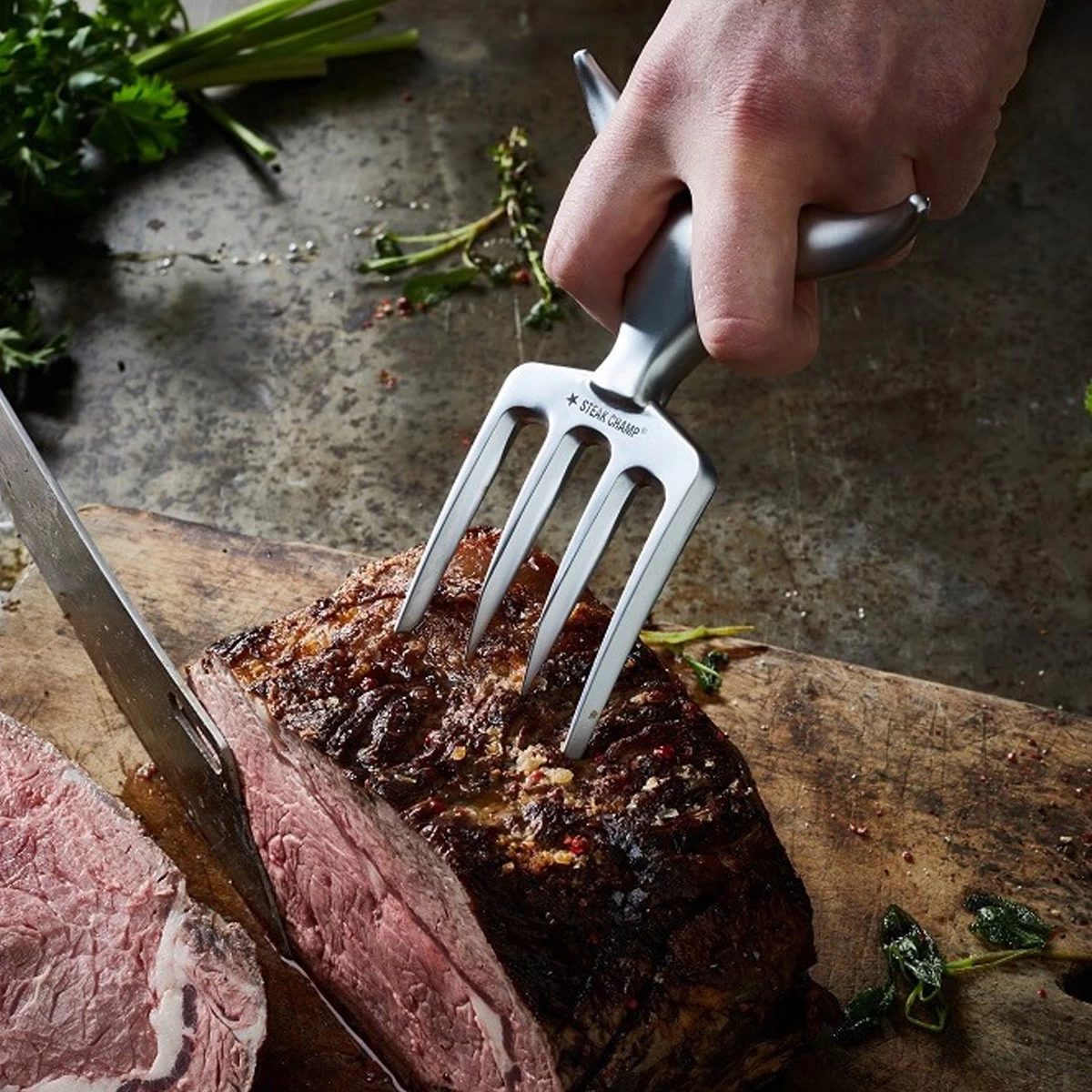 STEAK CHAMP Fleischgabel BULL FORK 2 STEAK CHAMP Fleischgabel BULL FORK – Bild 2