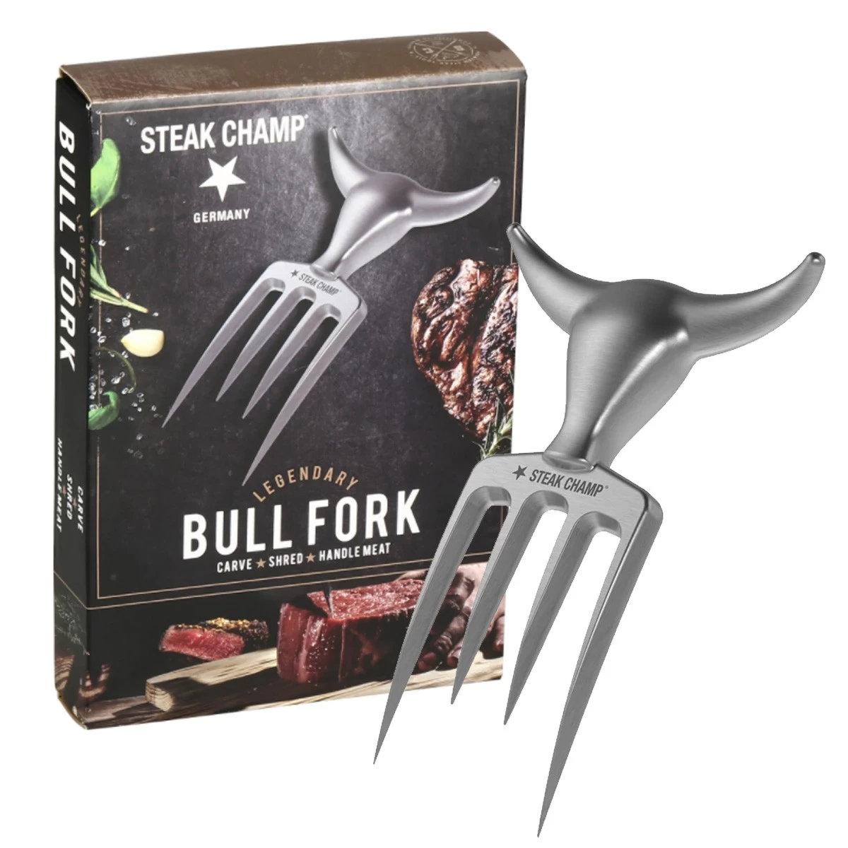 STEAK CHAMP Fleischgabel BULL FORK 4 STEAK CHAMP Fleischgabel BULL FORK – Bild 4
