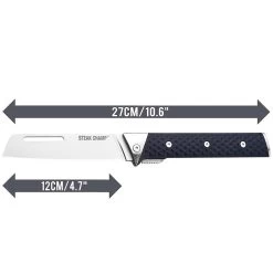 STEAK CHAMP Outdoor Messer - BBQ MASTER - Klappmesser 12cm Klinge -Warmes BBQ-Restaurant steak champ outdoor bbq messer grillmesser 04 1280x1280