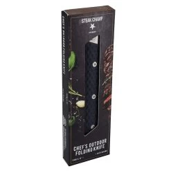 STEAK CHAMP Outdoor Messer - BBQ MASTER - Klappmesser 12cm Klinge -Warmes BBQ-Restaurant steak champ outdoor bbq messer grillmesser 07avY7yXpOoprvsA 1280x1280