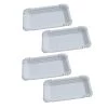 4er Set - Mehrweg Wurstplatte 21x13,5cm - Bruchfest - Spülmaschinenfest - Melamin